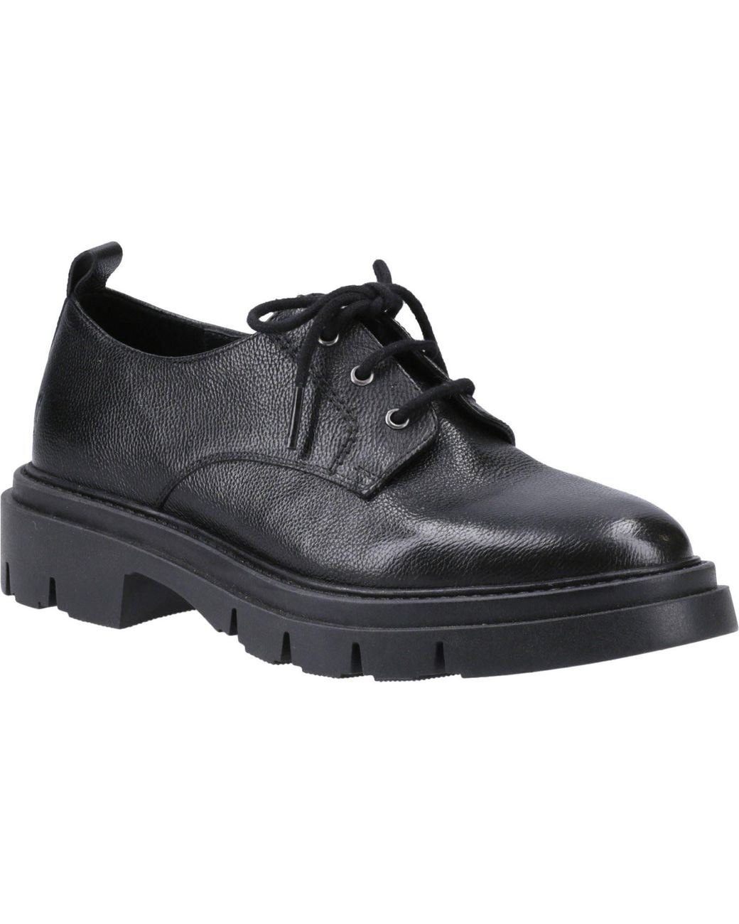 Hush Puppies Black Ruby Leather Shoes Material_Leather1