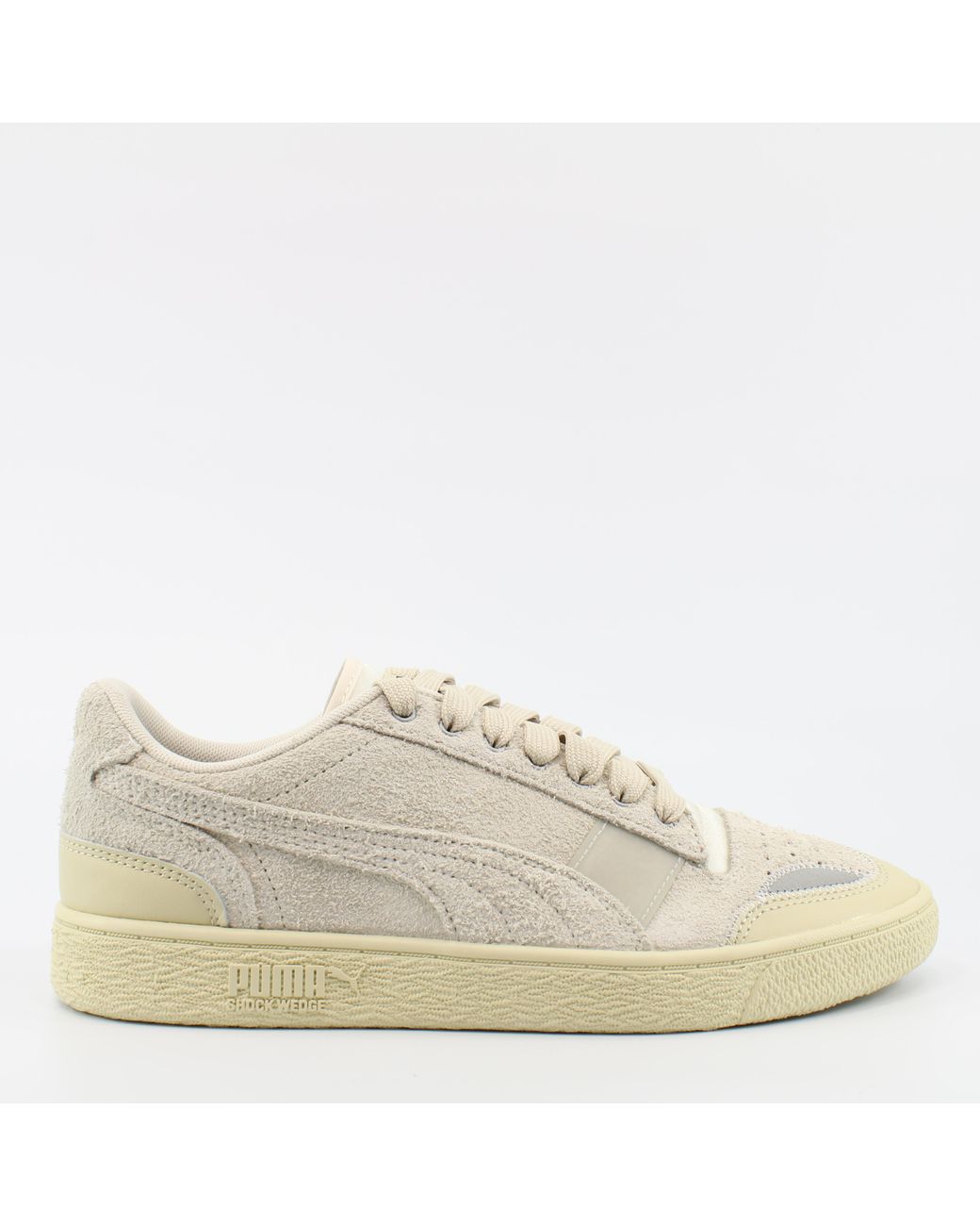 PUMA White Sampson Rhude Textile Lace Up Trainers 371392 01 for men