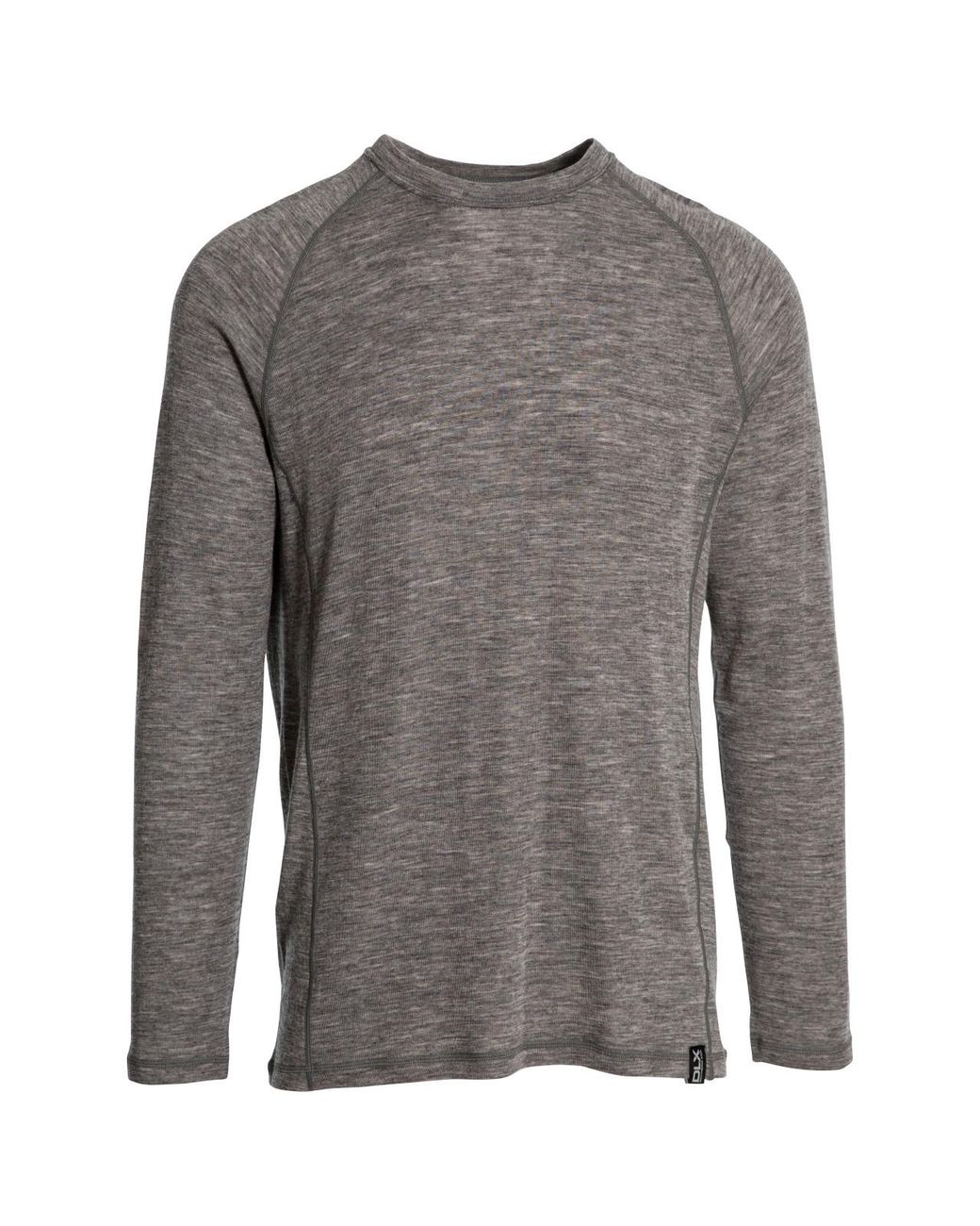 Trespass Gray Wexler Merino Base Layer Top (Dark Marl) for men