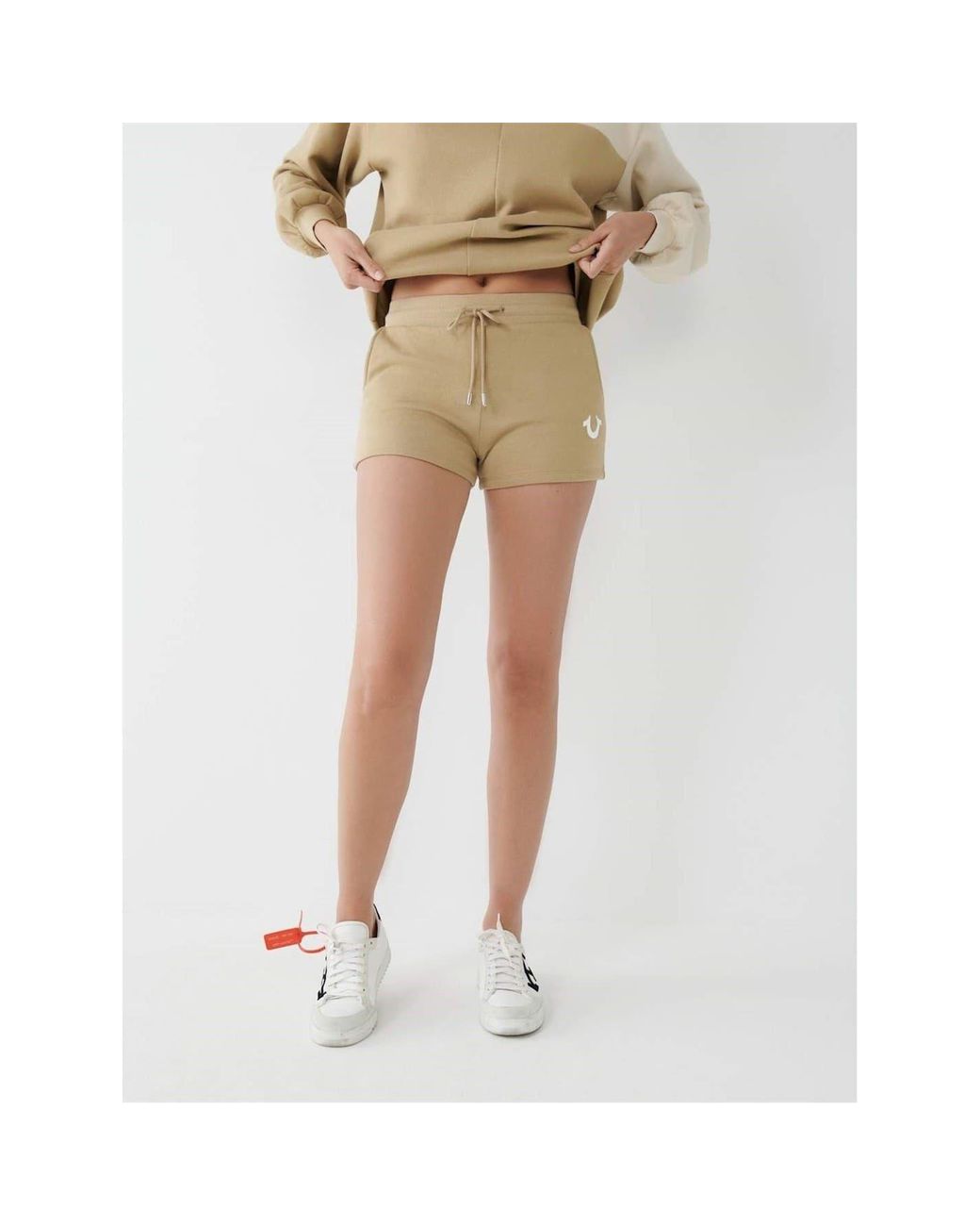 True Religion Natural Hs Lounge Sweat Shorts
