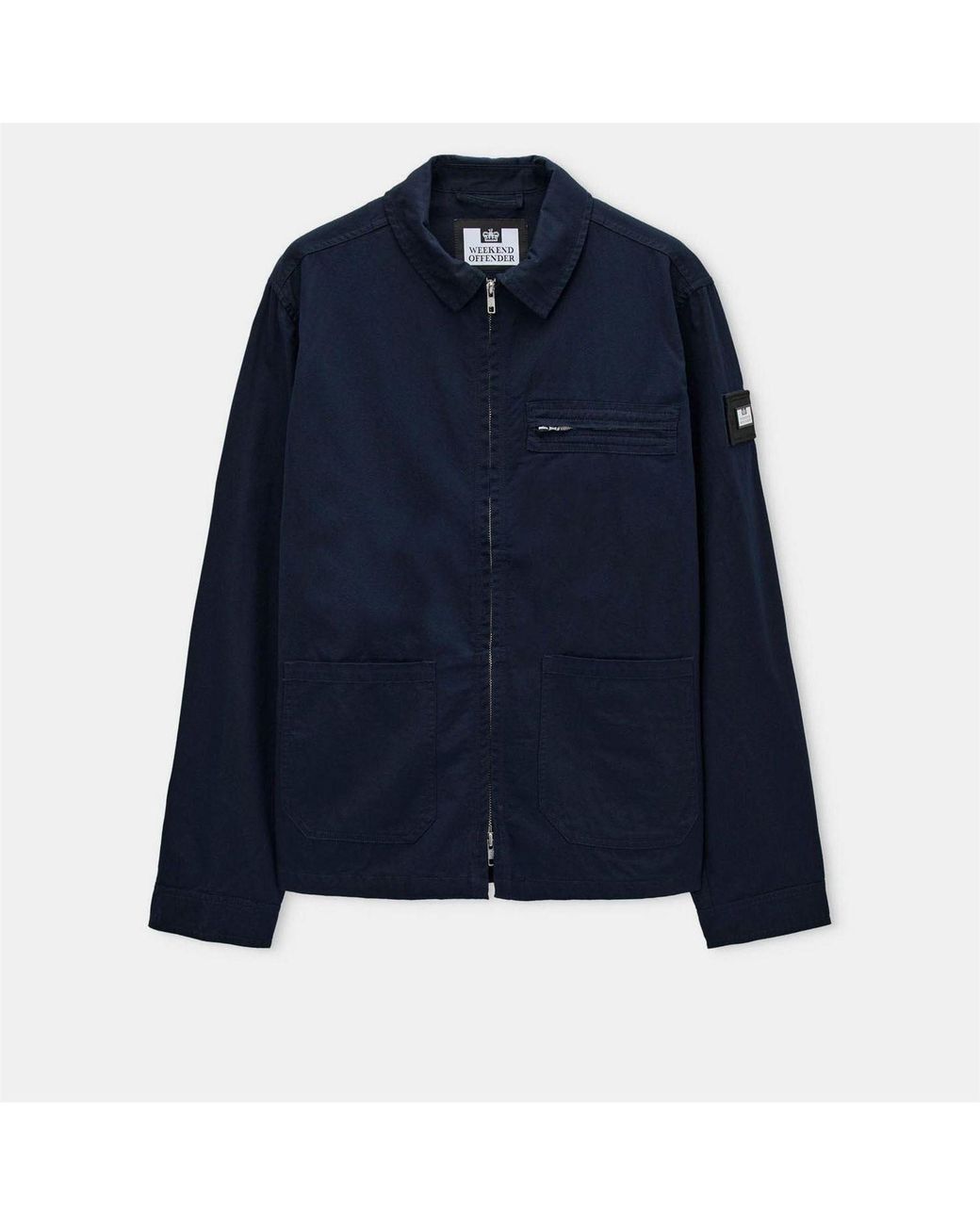 Weekend Offender Blue Caleb Service Overshirt for men