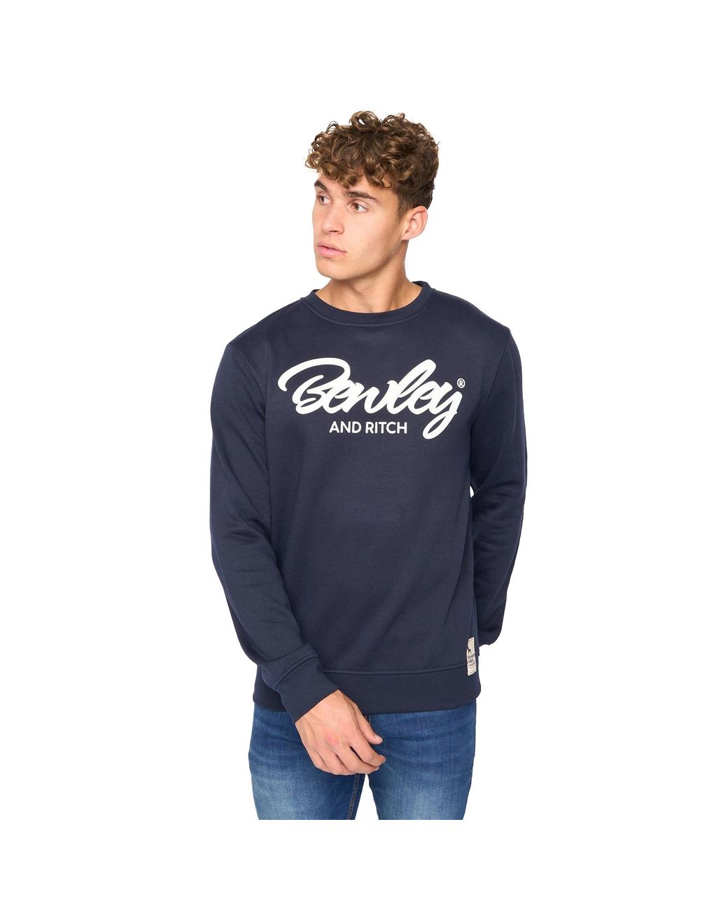 Bewley & Ritch Blue And Rich Yardley Sweatshirt for men