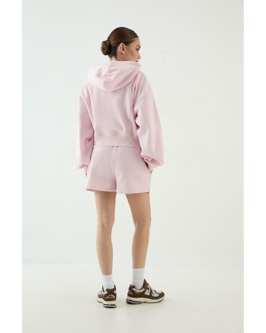 DSGN Studio Pink Applique Loose Fit Sweat Short
