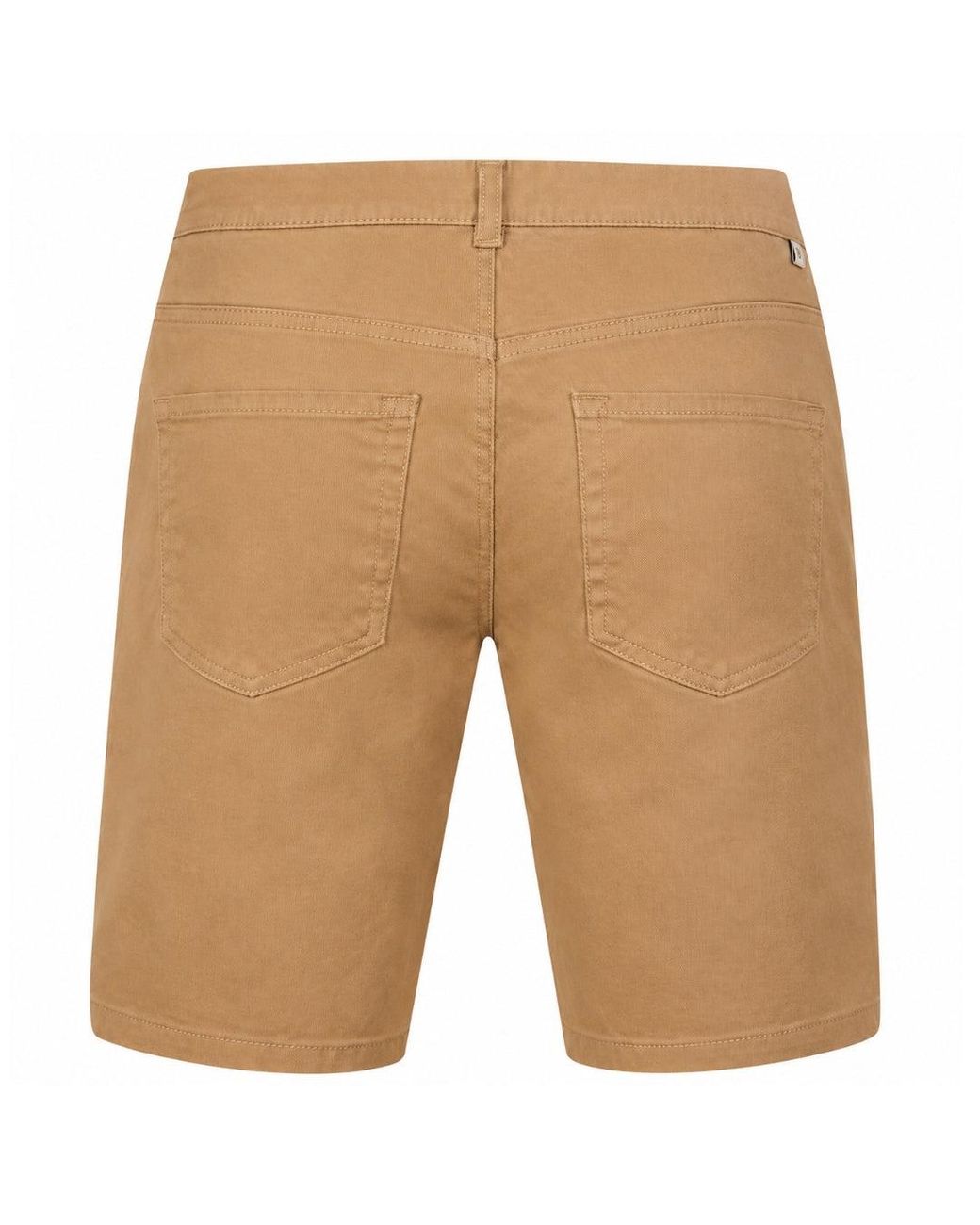 Ted Baker Natural Bactonn Five Pocket Tan Shorts for men