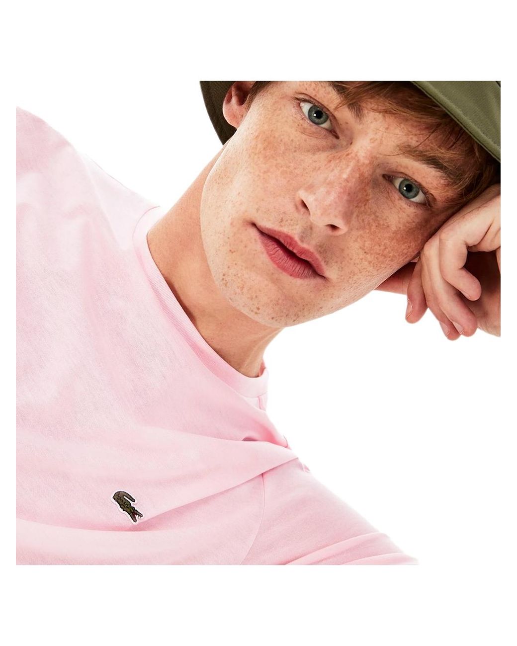 Lacoste Pink Pima T-Shirt for men