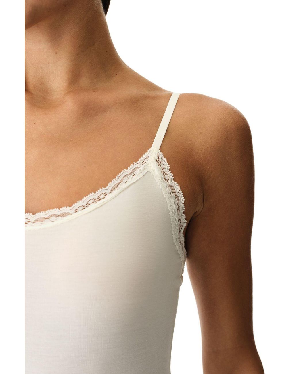 Penti White Lace Detailed Bodysuit