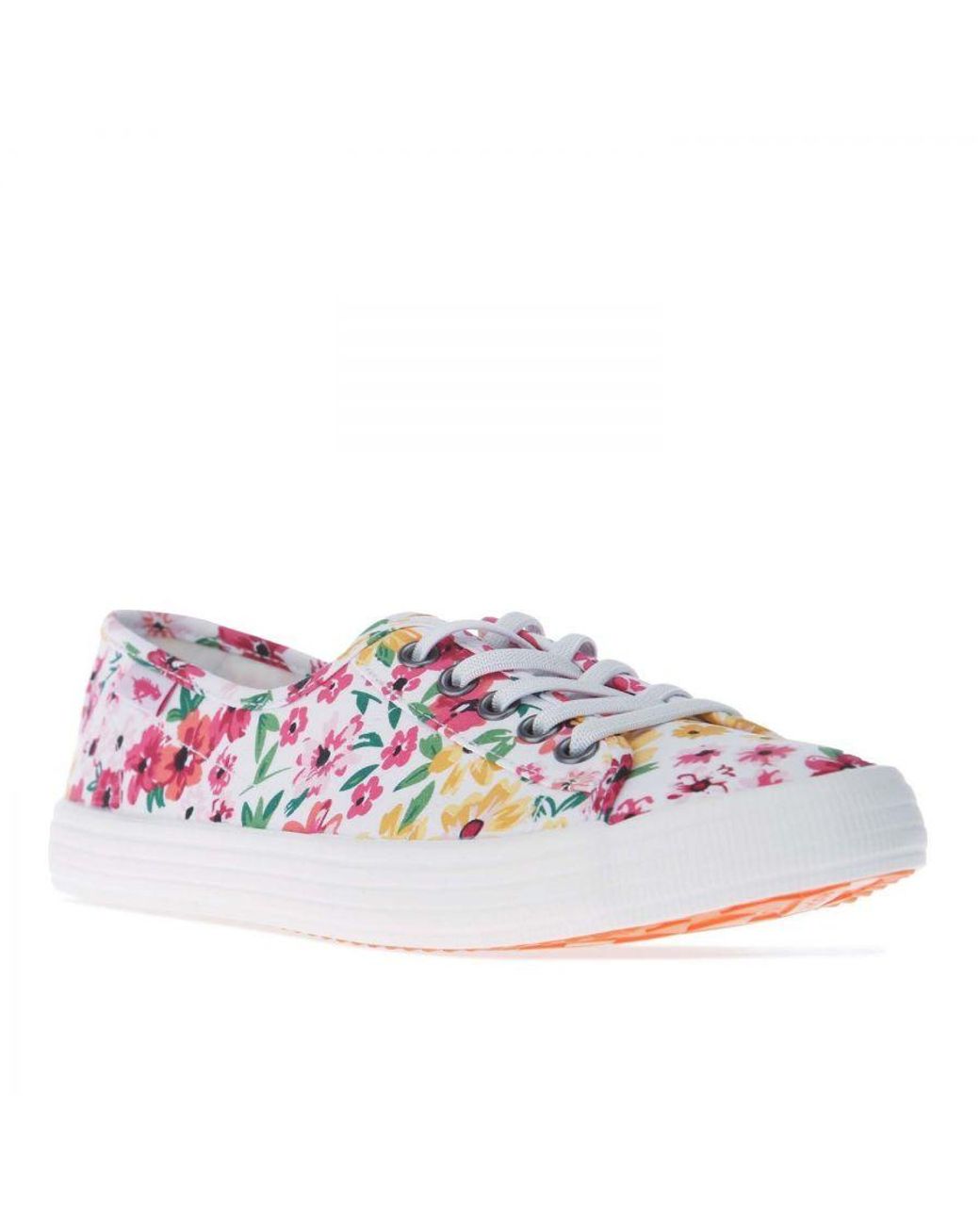 Rocket Dog Purple Chow Margate Floral Pumps