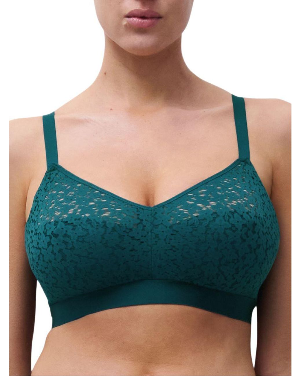 Chantelle Green Easy Feel Norah Wirefree Support Bra