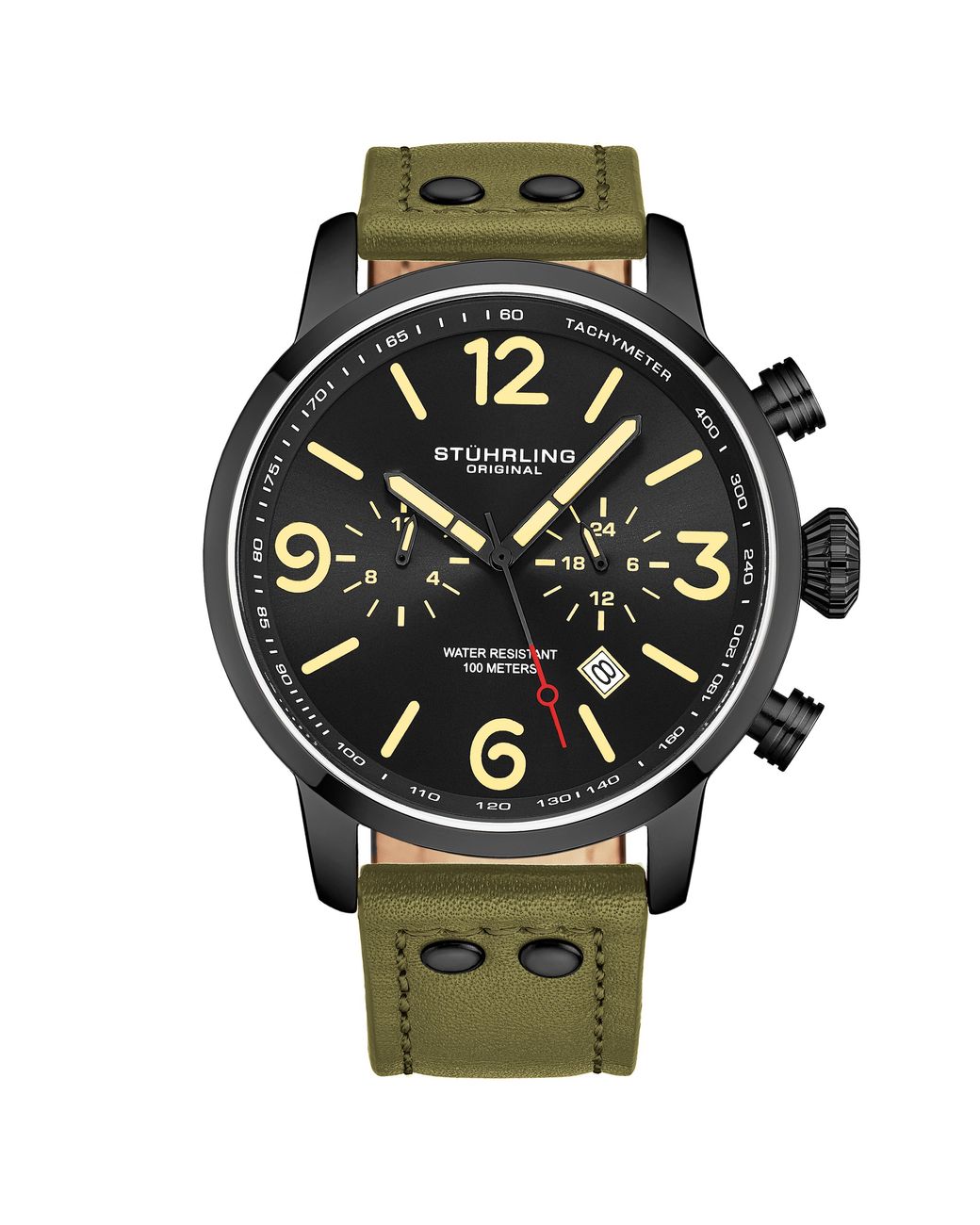 Stuhrling Gray 3956 Quartz Aviator for men
