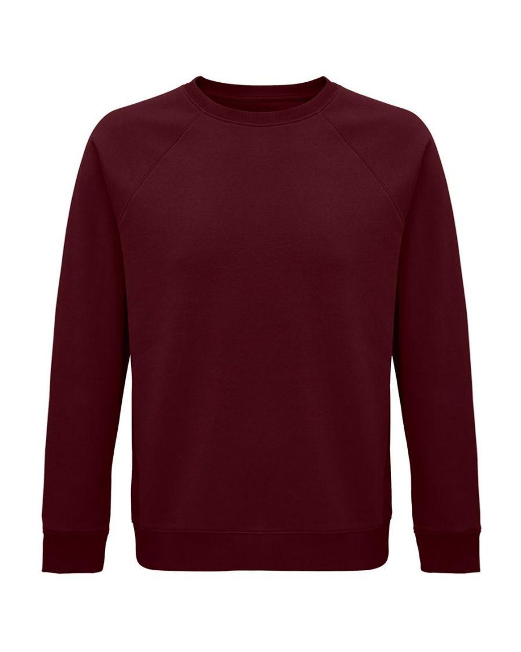 Sol's Red Adult Space Organic Raglan Sweatshirt