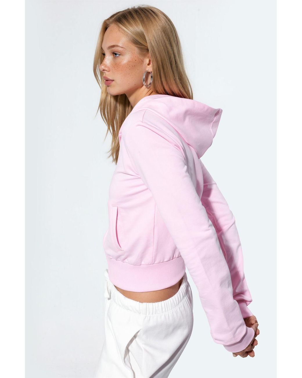 Busem Pink Cotton Stretch Cardigan