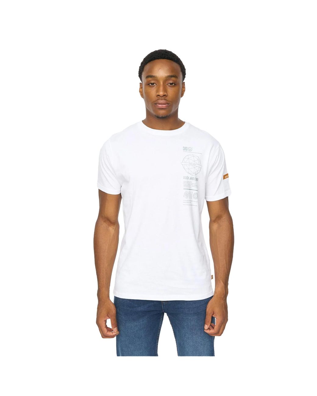 Duck and Cover White Ashland T-Shirt Cotton for men