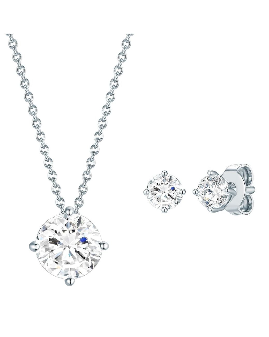Rafaela Donata Metallic Sterling Set (Necklace + Earring)