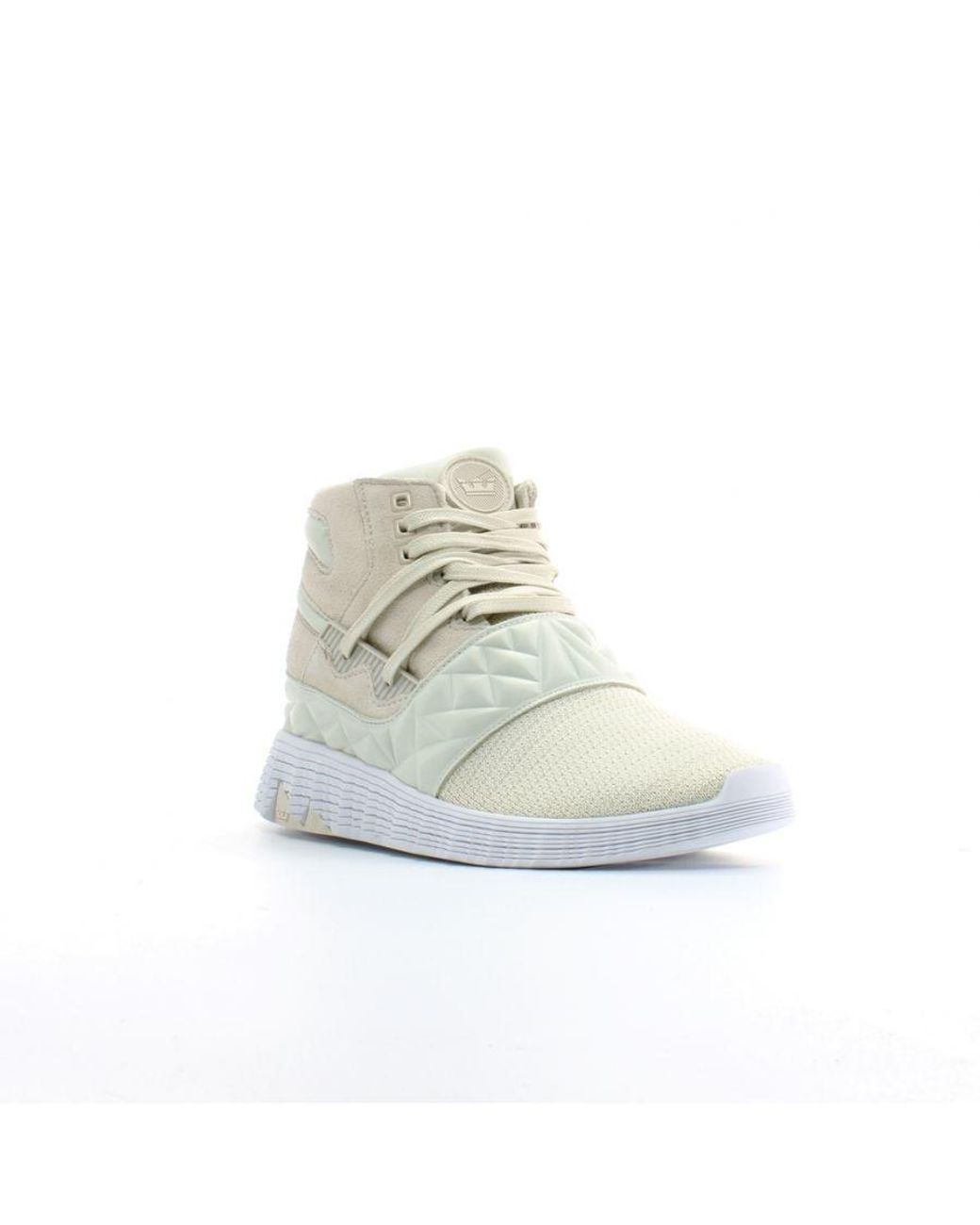 Supra White Jagati Synthetic Hi Top Lace Up Trainers 05665 047 for men