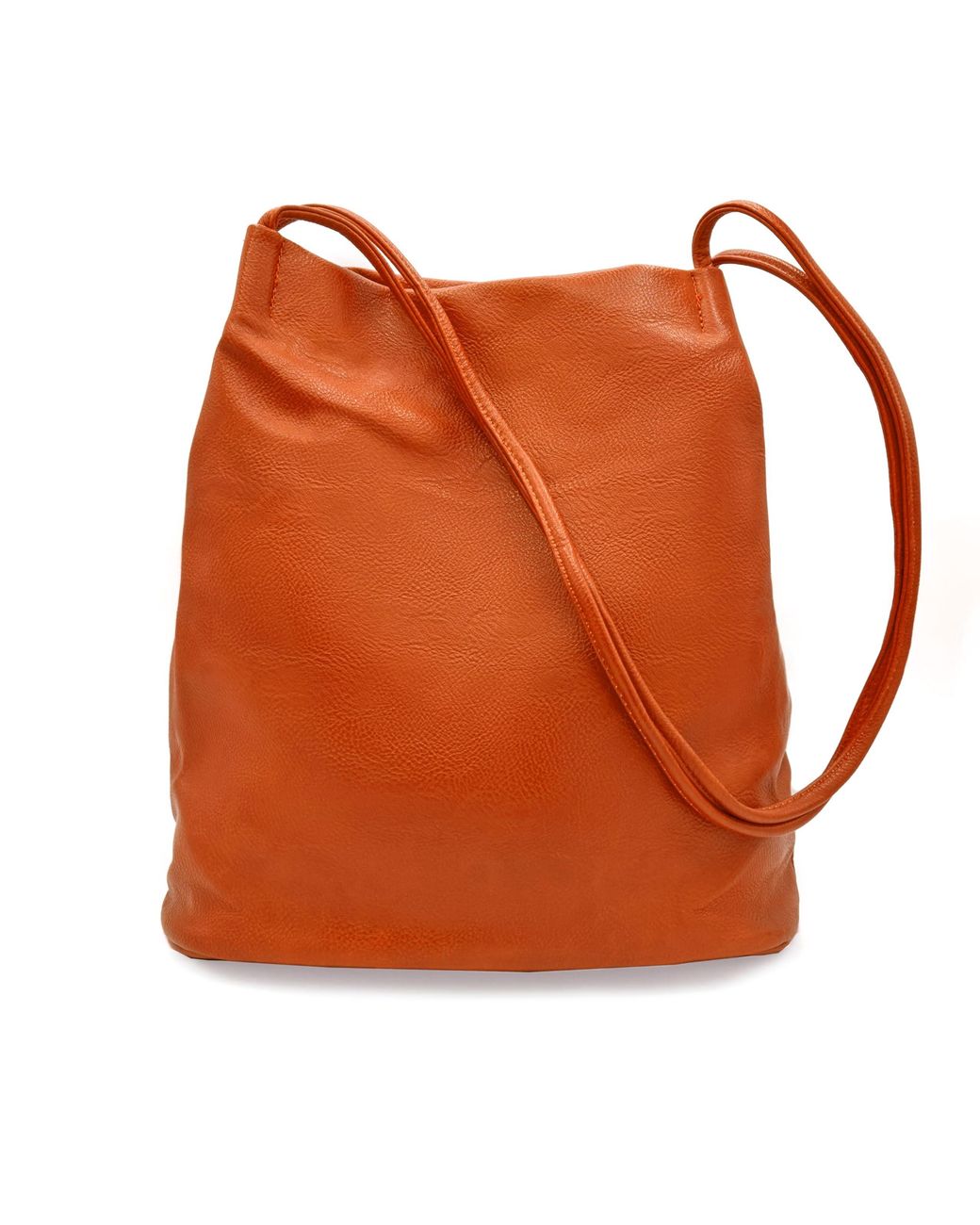 Woodland Leathers Orange Tote Shoulder Bag