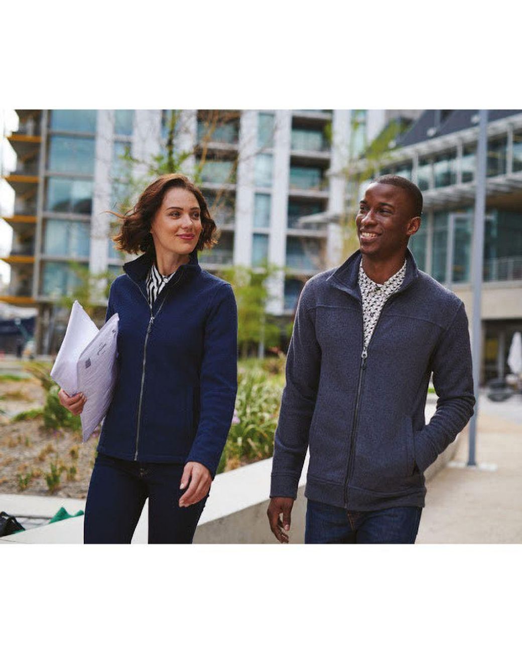 Regatta Blue Micro Zip Neck Fleece Top (170 Gsm) (Dark) for men