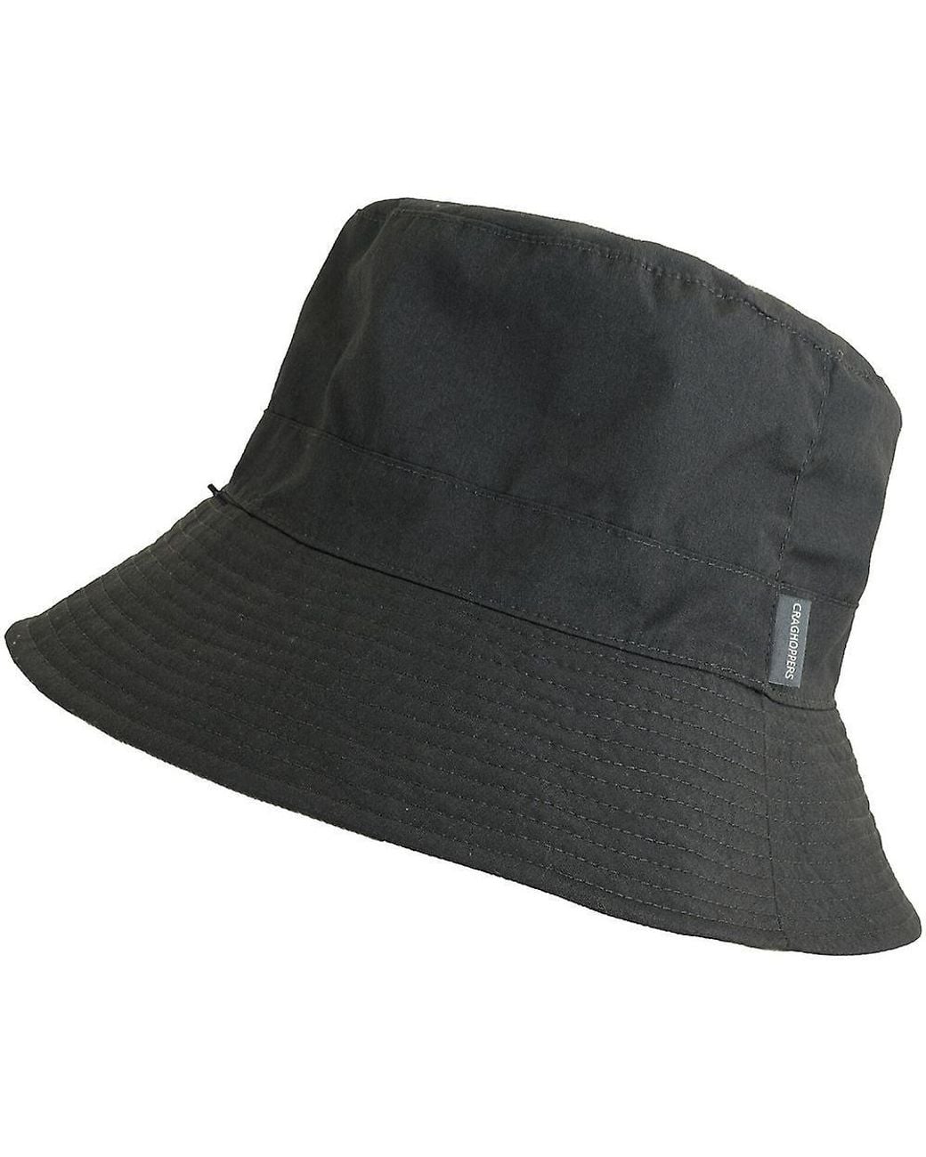 Craghoppers Black Expert Kiwi Bucket Hat (Carbon)