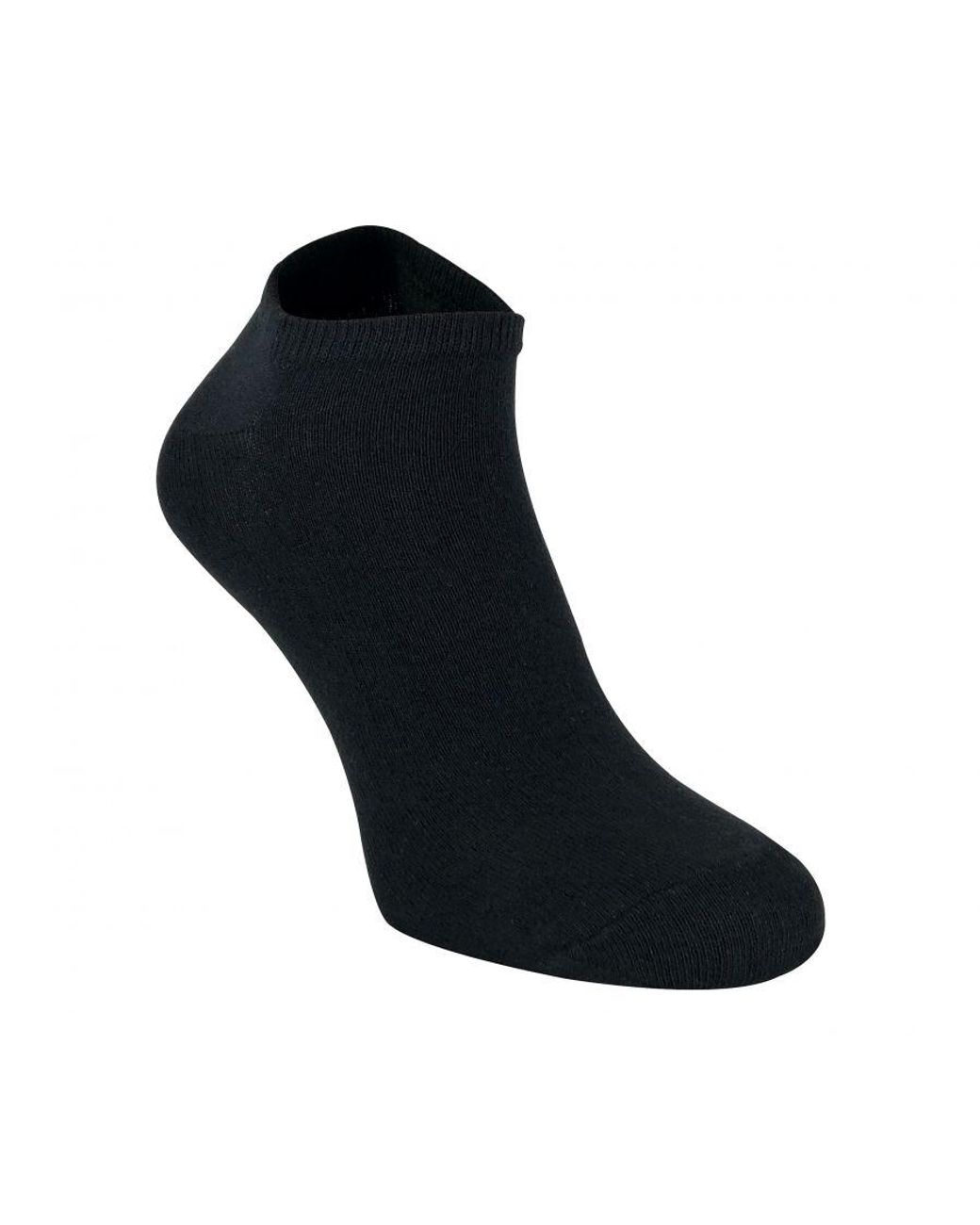Sock Snob Black 12 Pair Multipack Quarter Trainer Socks for men