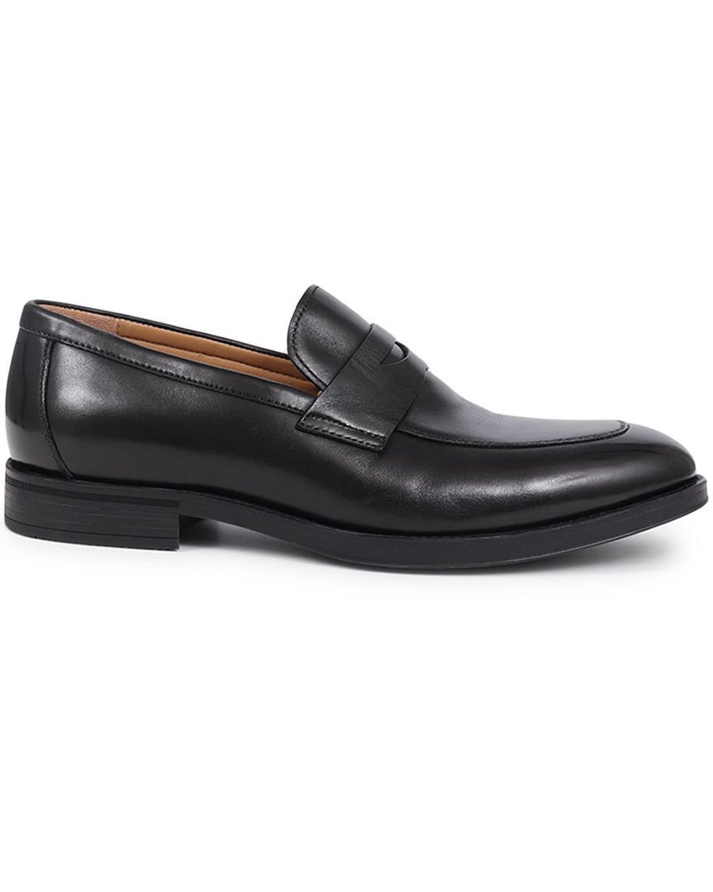 Jones Bootmaker Black Radley Leather Loafers for men