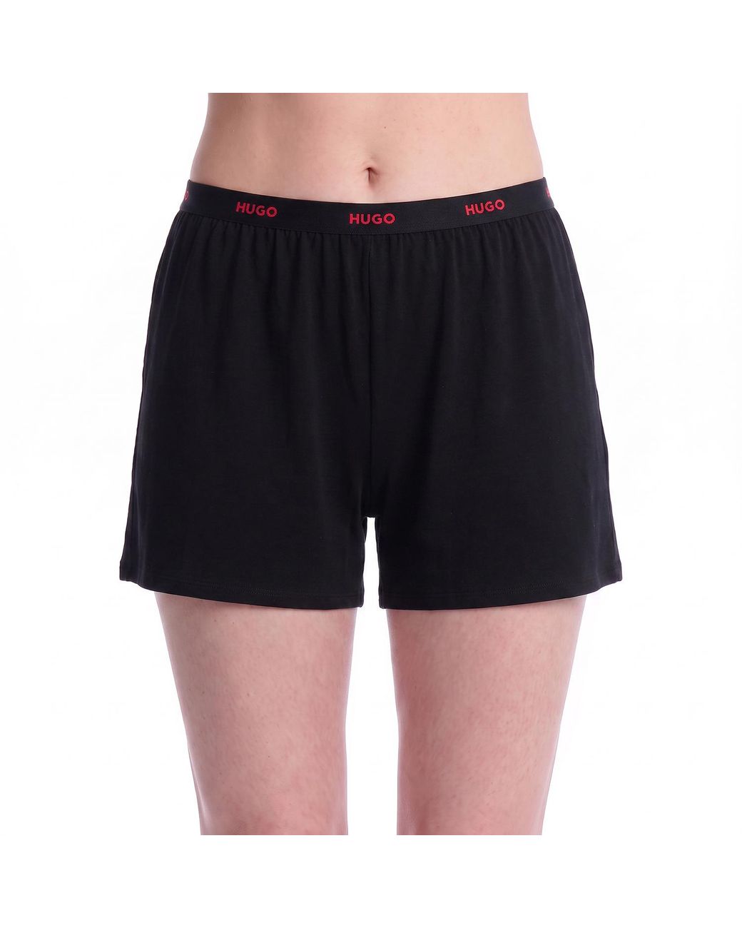 Boss Black Cotton Short Pyjama Pants 50555600