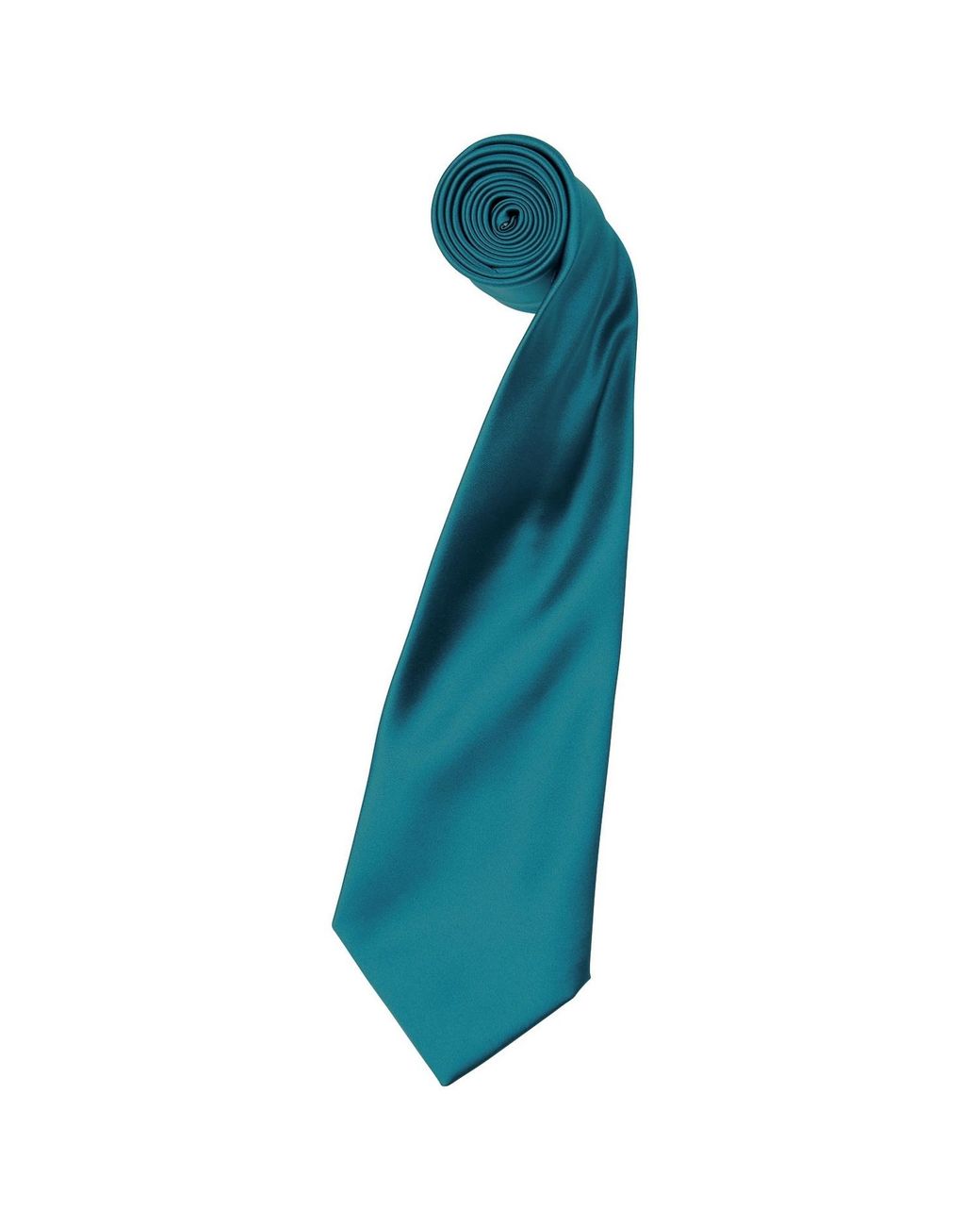 PREMIER Blue Plain Satin Tie (Narrow Blade) (Pack Of 2) for men
