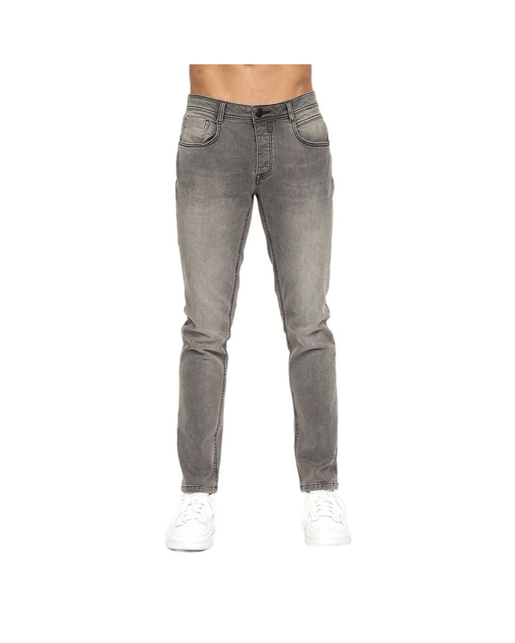 Crosshatch Sheldons Slim Jeans (Lichtgrijs) in het Gray voor heren