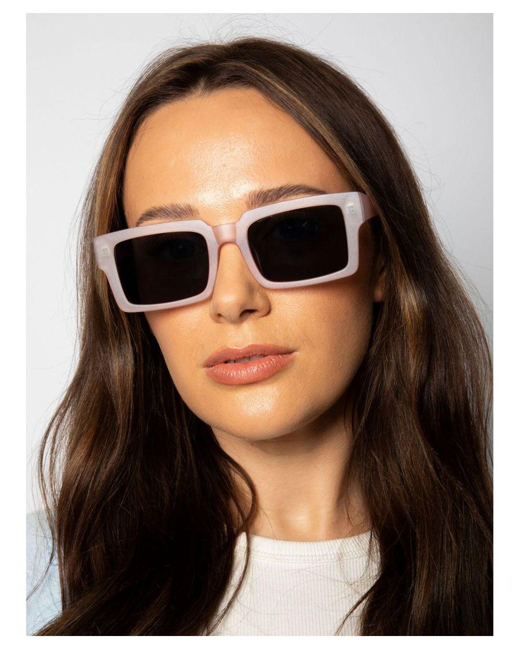 SVNX Blue Square Frame Sunglasses