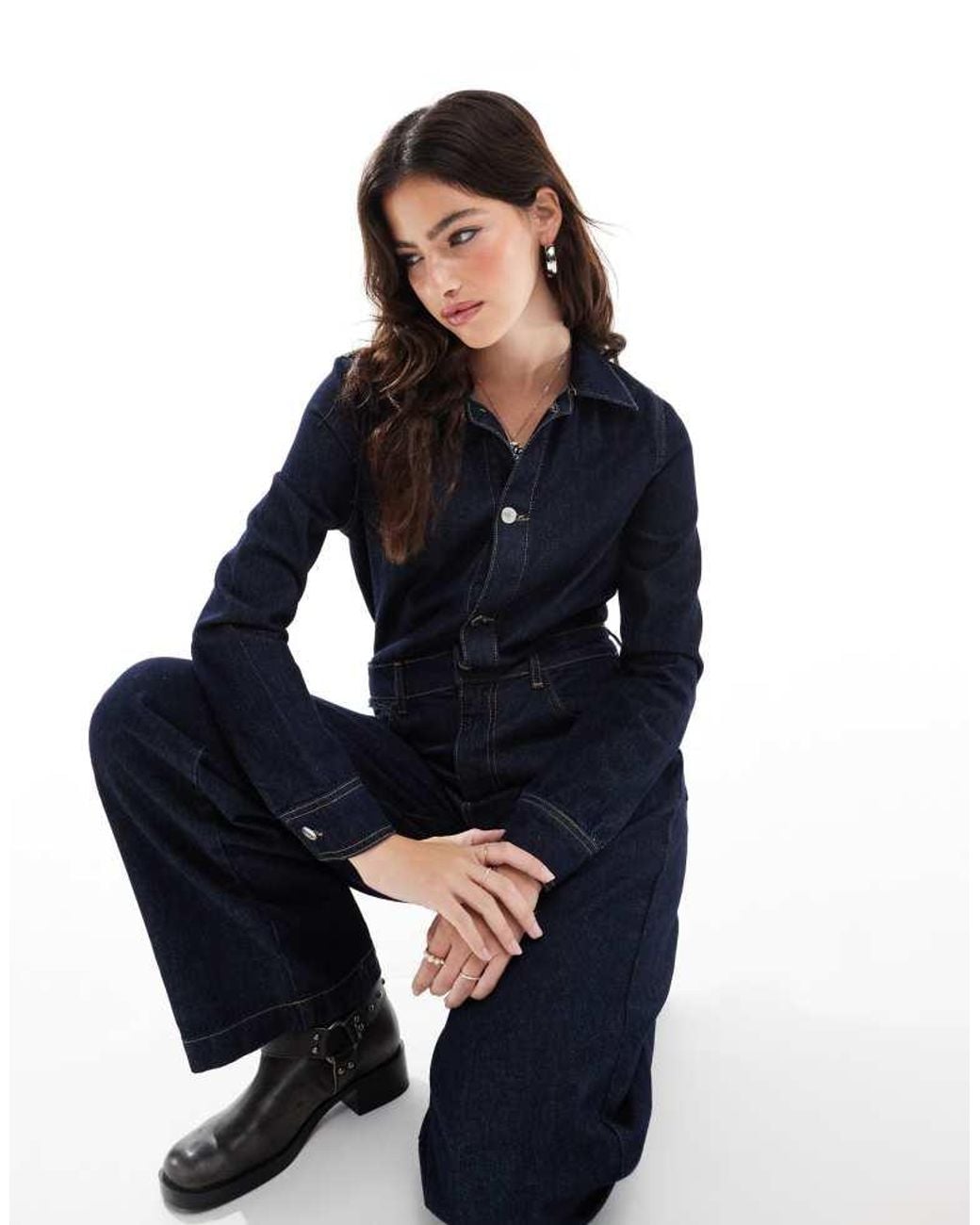 ASOS Blue Denim Jumpsuit