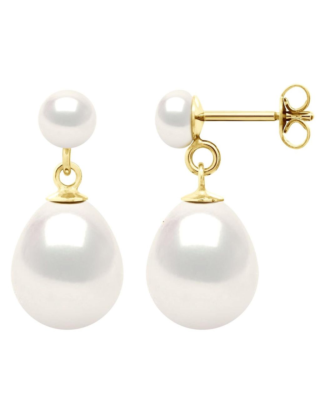 Ateliers Saint Germain White Double Earrings