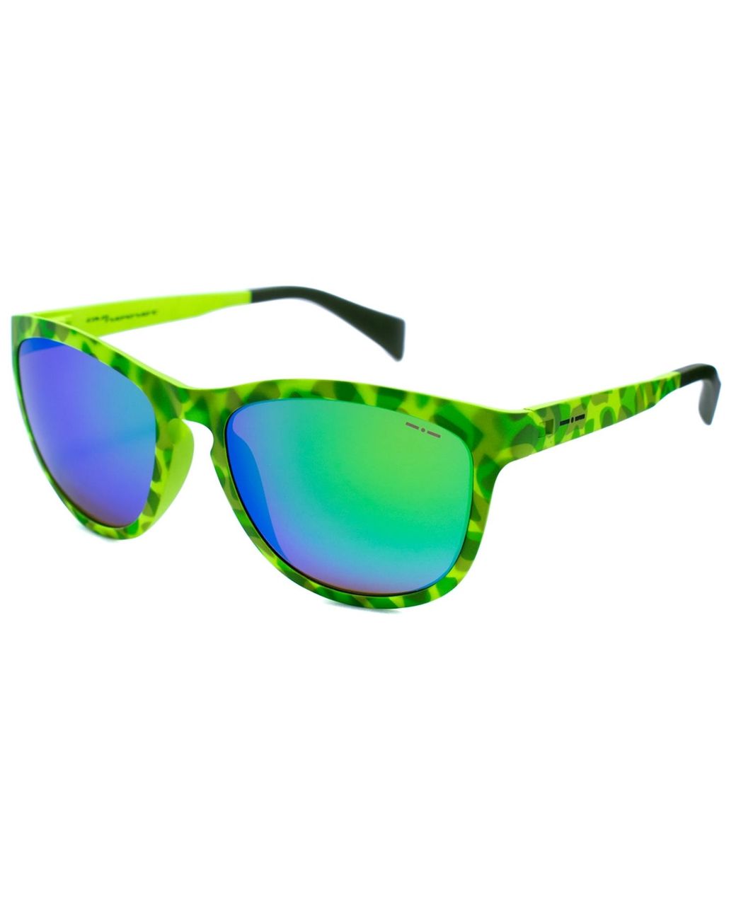 Italia Independent Green Sunglasses 55/17/135 Mm Acetate