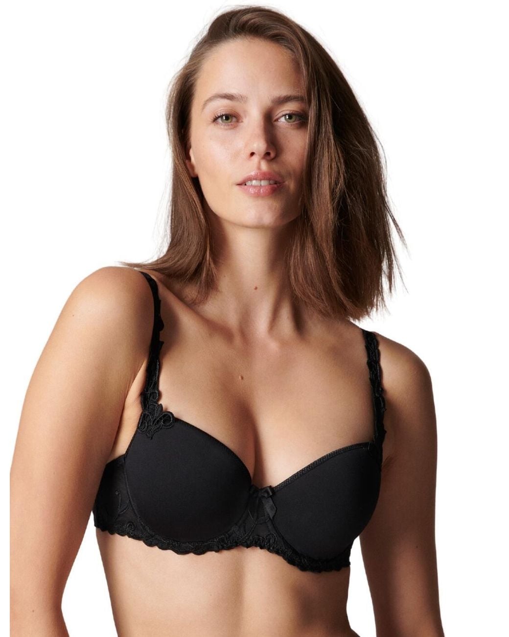 Simone Perele Black Andora Padded Half Cup Bra