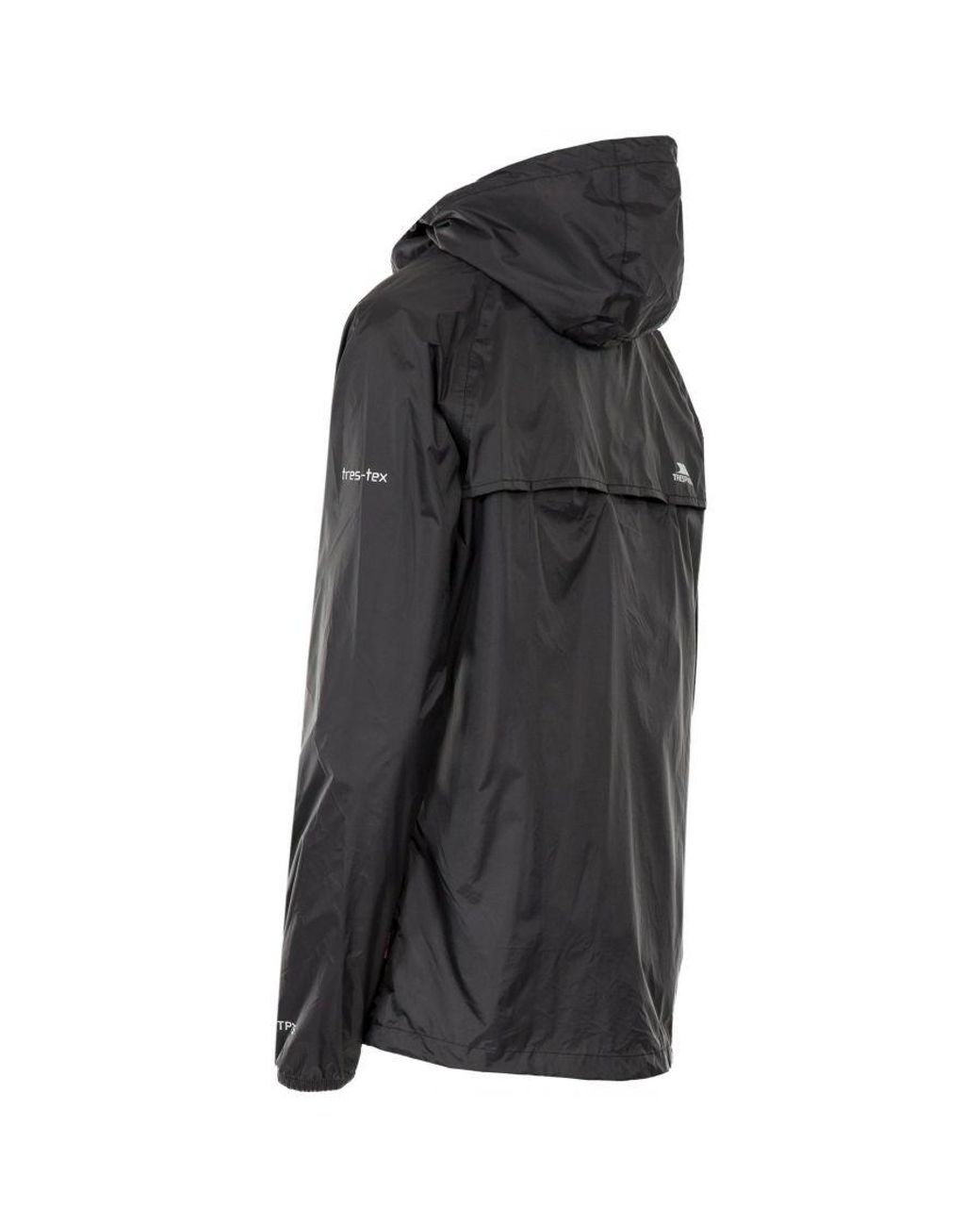 Trespass Black Ladies Qikpac Waterproof Packaway Shell Jacket