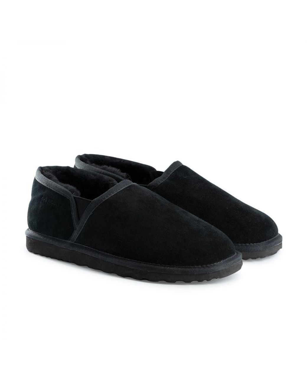 Aus Wooli Black Australia Newcastle Easy Slip-On Slippers
