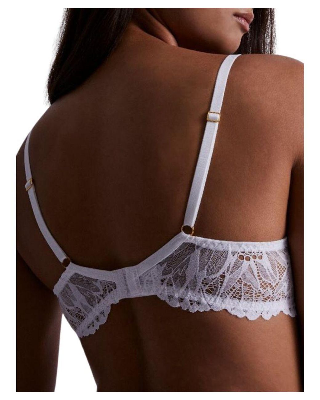 Aubade Brown Flowermania High Apex Bra