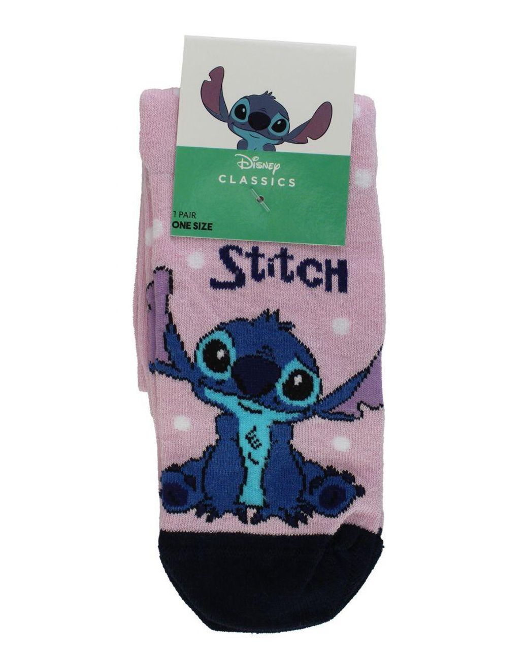 Disney Purple Stitch Socks