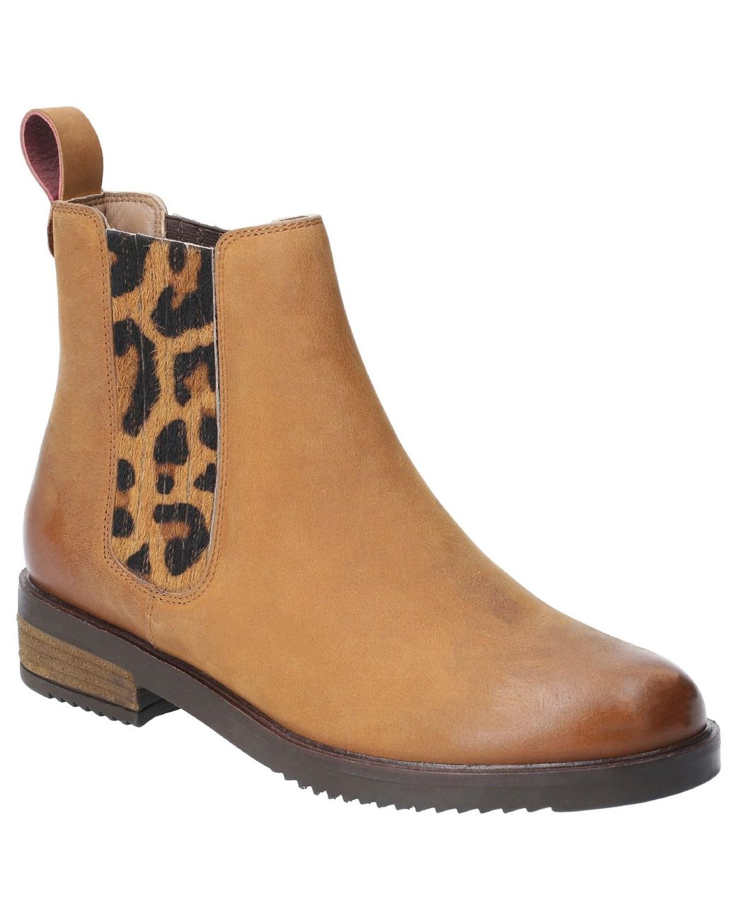 Hush Puppies Brown Stella Slip On Ankle Boot