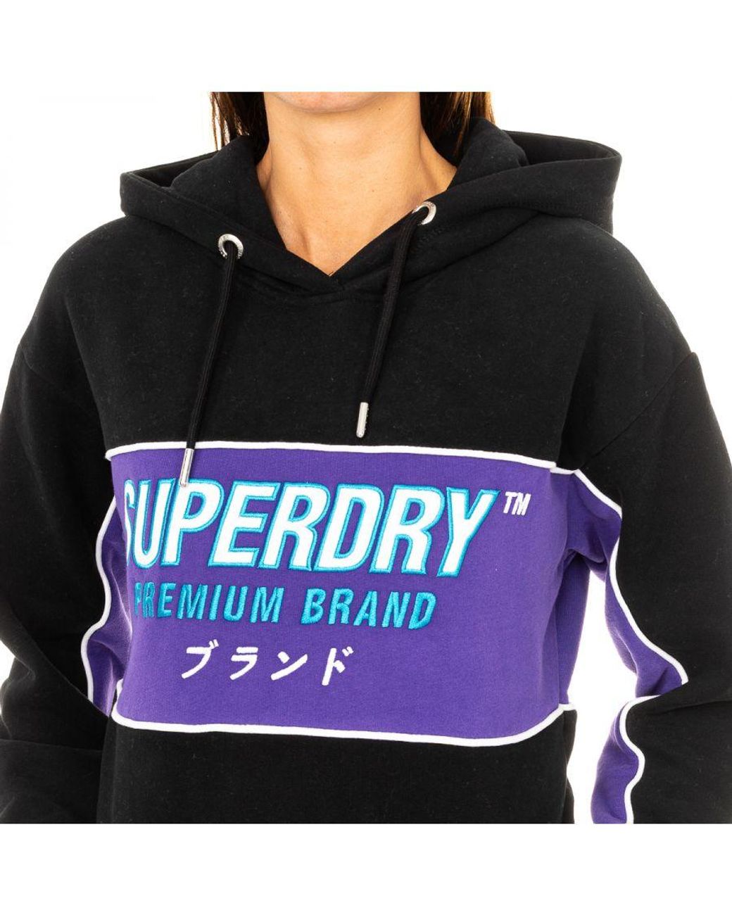 Superdry Black Long Sleeve Hoodie W8000011A