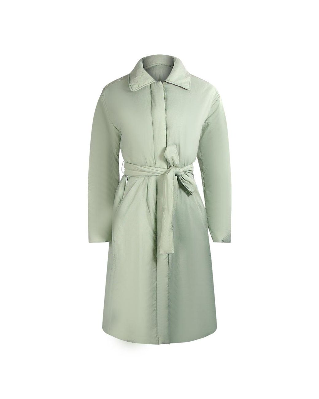 Parajumpers Green Melicent Nile Padded Oversize Long Jacket Polyamide