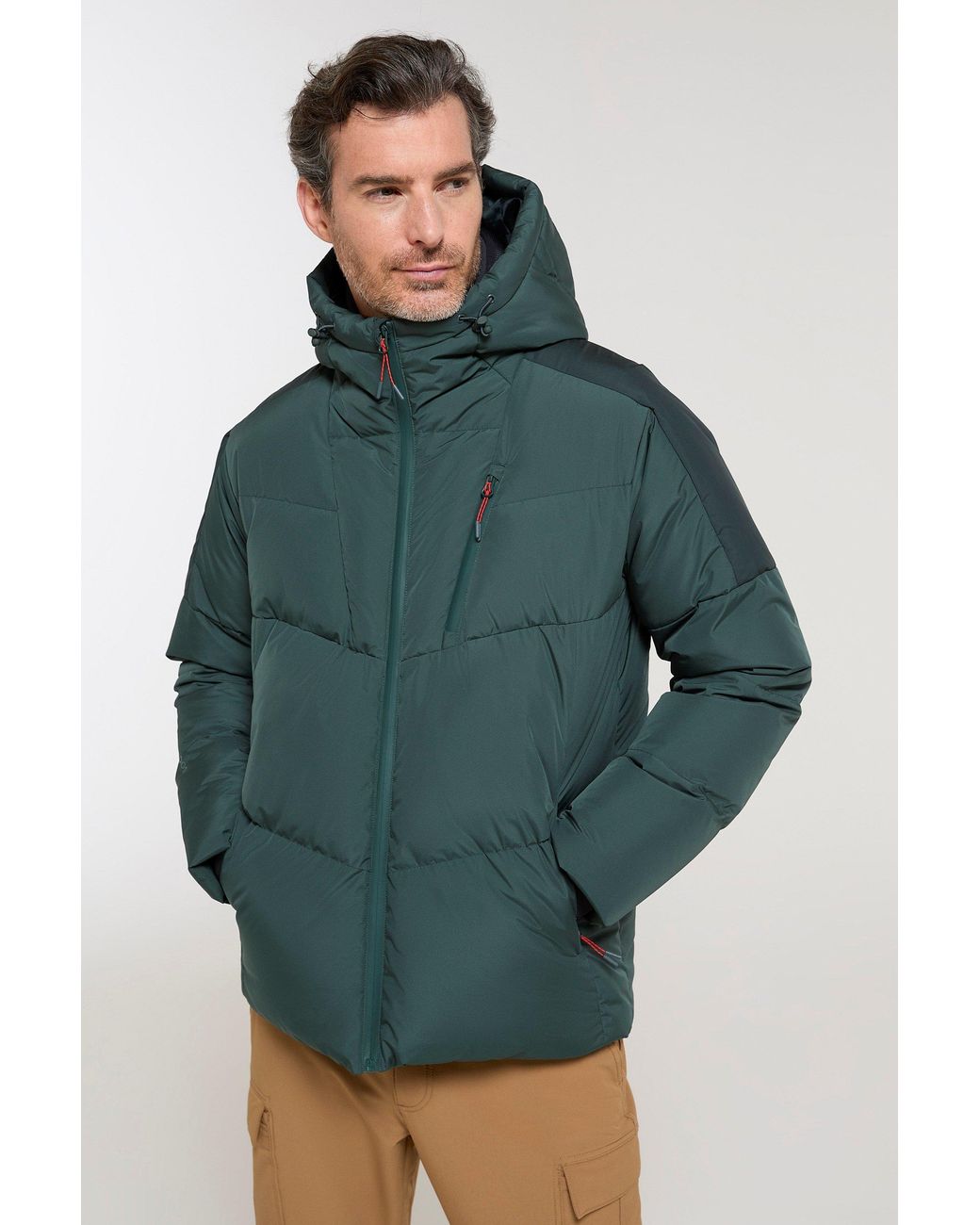 Mountain Warehouse Blue 'Frost Tech' Extreme Down Jacket Padded Water Resistant Puffer Winter Coat for men