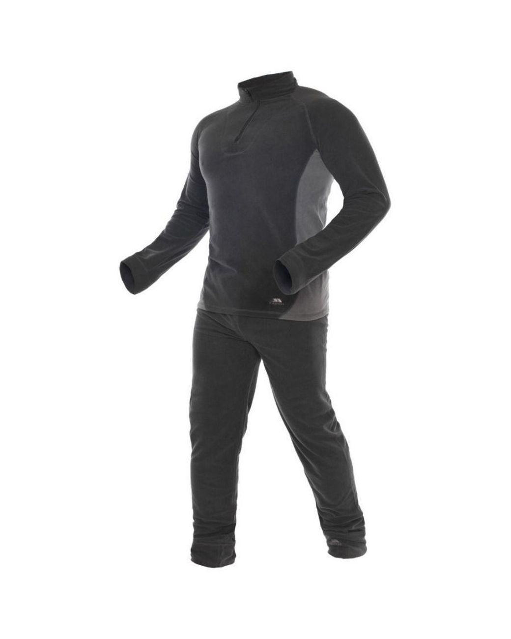 Trespass Gray Thriller Thermal Top And Bottom Set for men