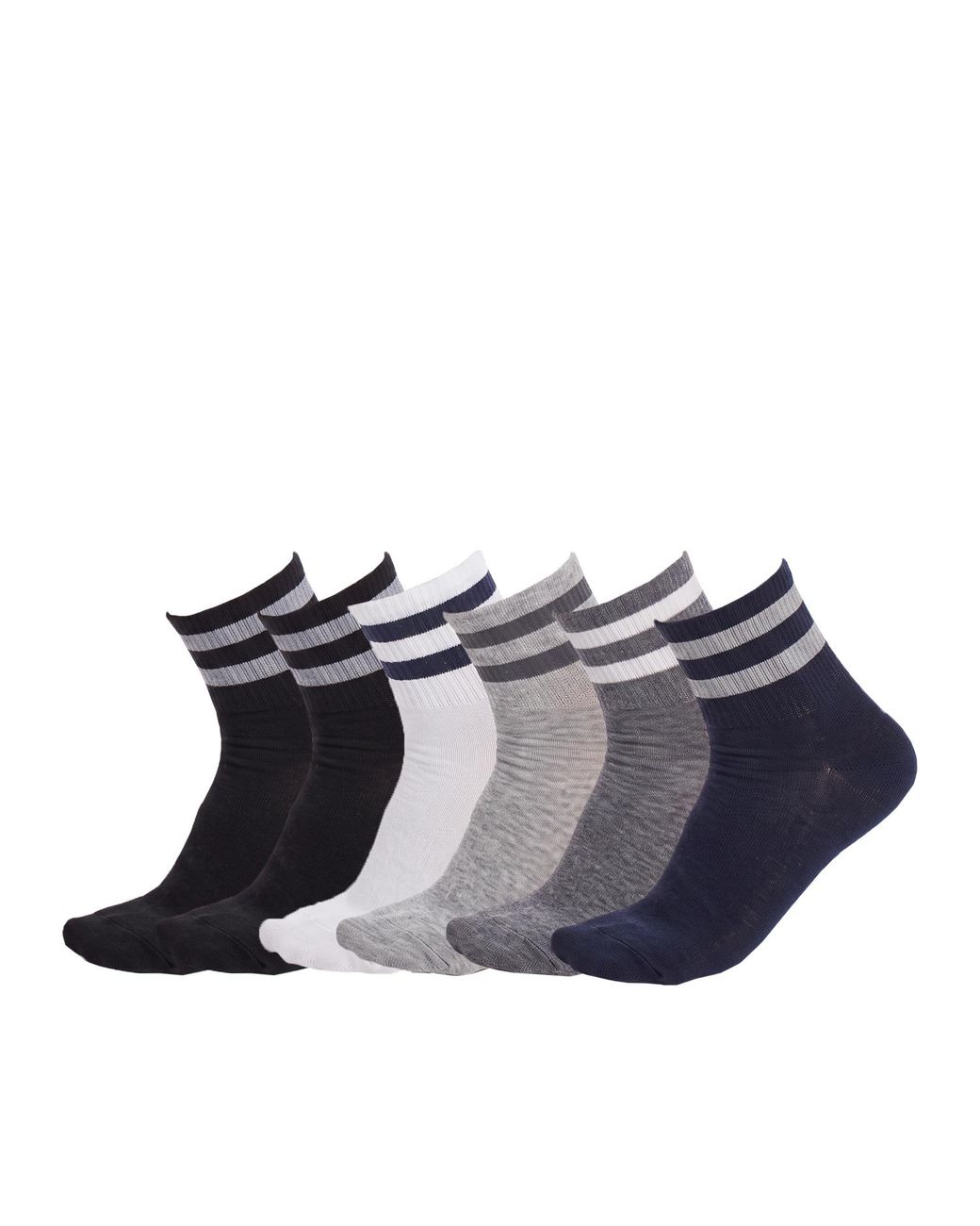 Pro Socks Blue 6 Pairs Cotton Low-Cut S20911