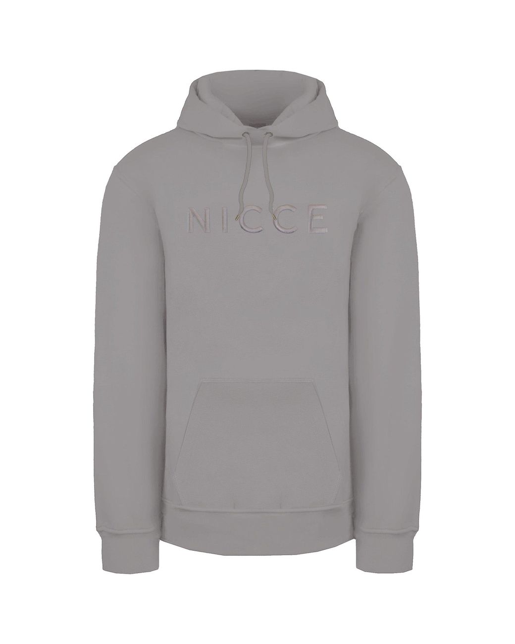Nicce London Gray Mercury Stone Hoodie for men