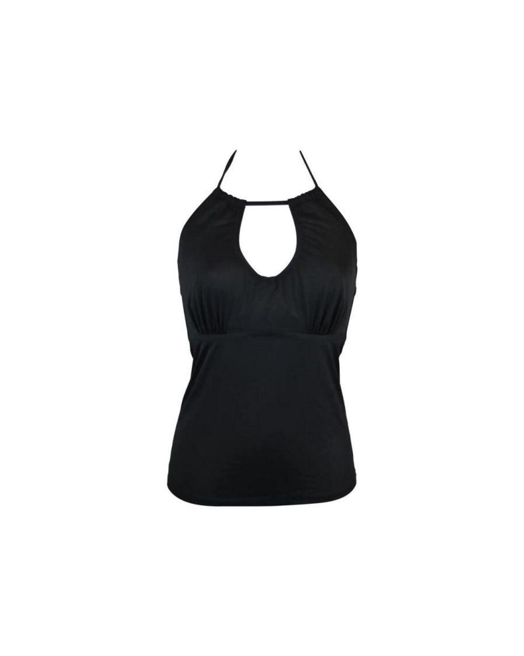 Pour Moi Blue Lbb Ring Neck Tankini Top