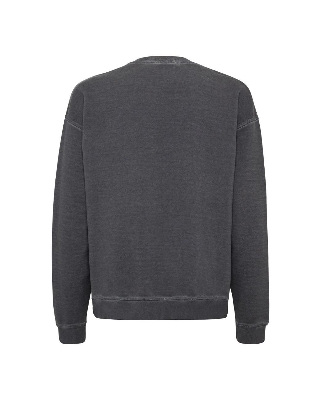 DSquared² Gray Best Fade Logo Charcoal Sweatshirt Cotton for men