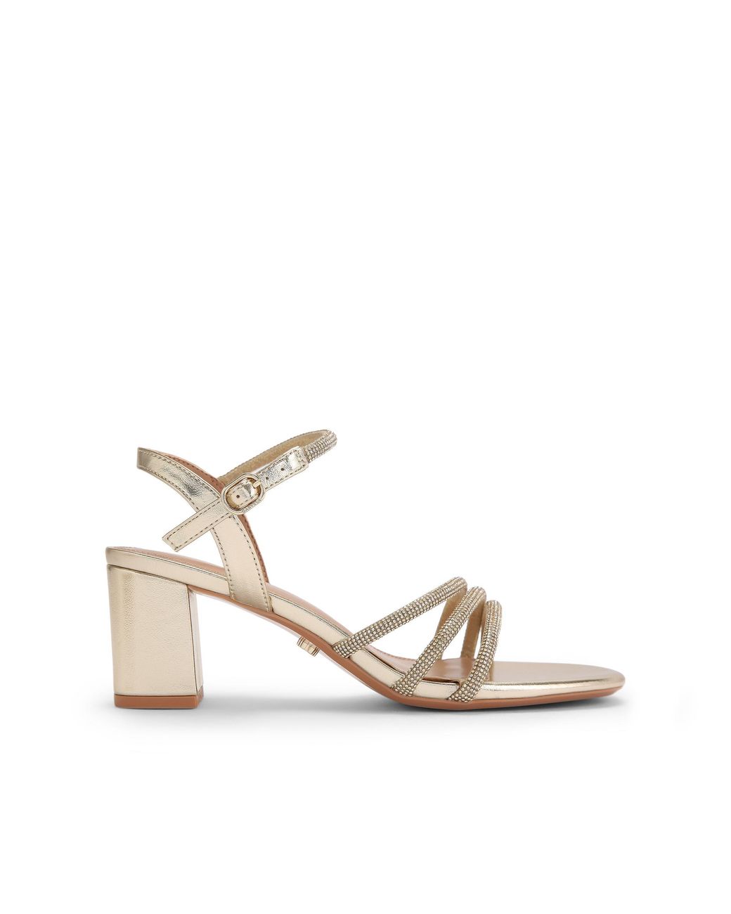 Carvela Kurt Geiger Metallic Motto Block Sandals