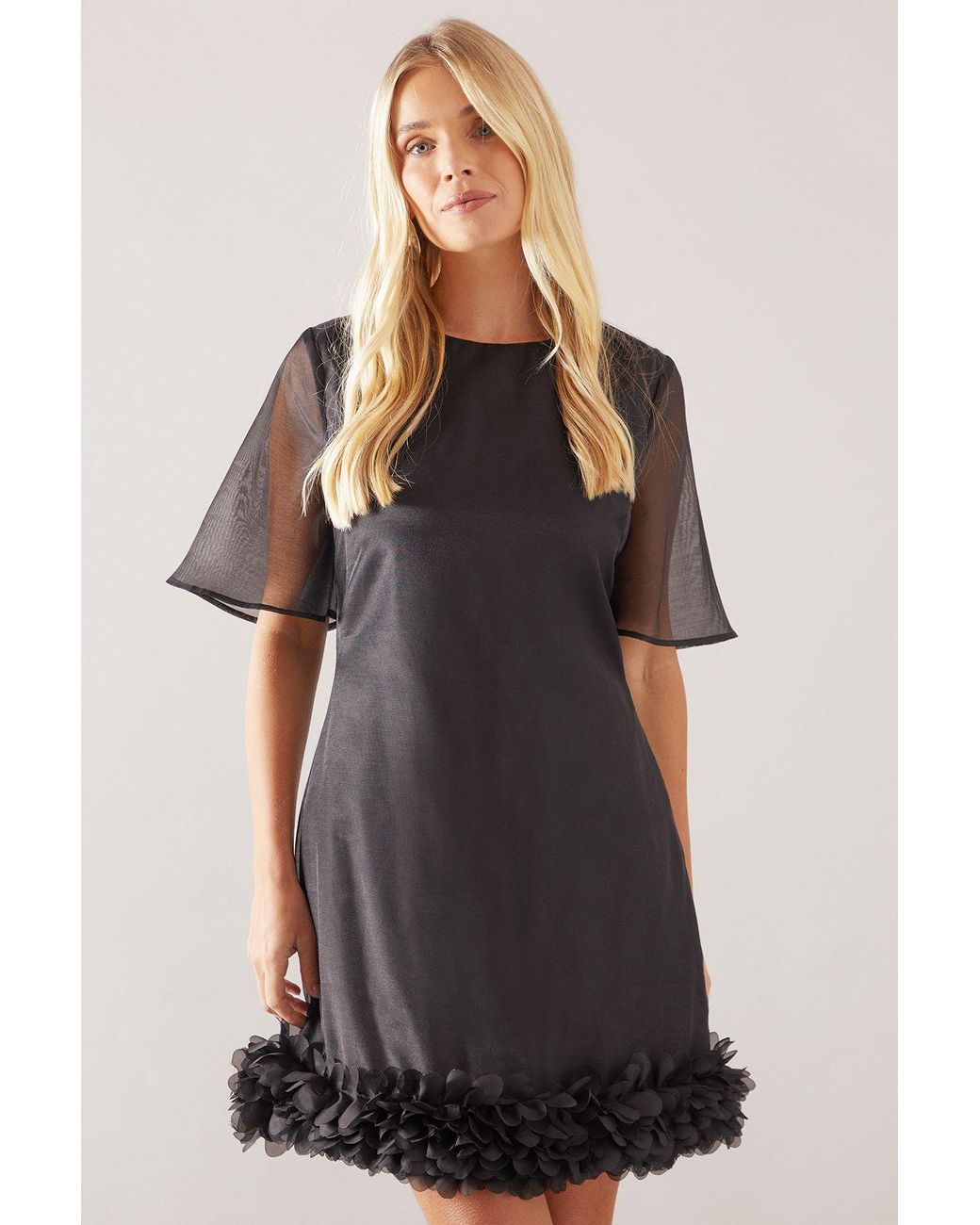 Wallis Deals Wallis Petite Black Dress Wallis Petite Organza 3D