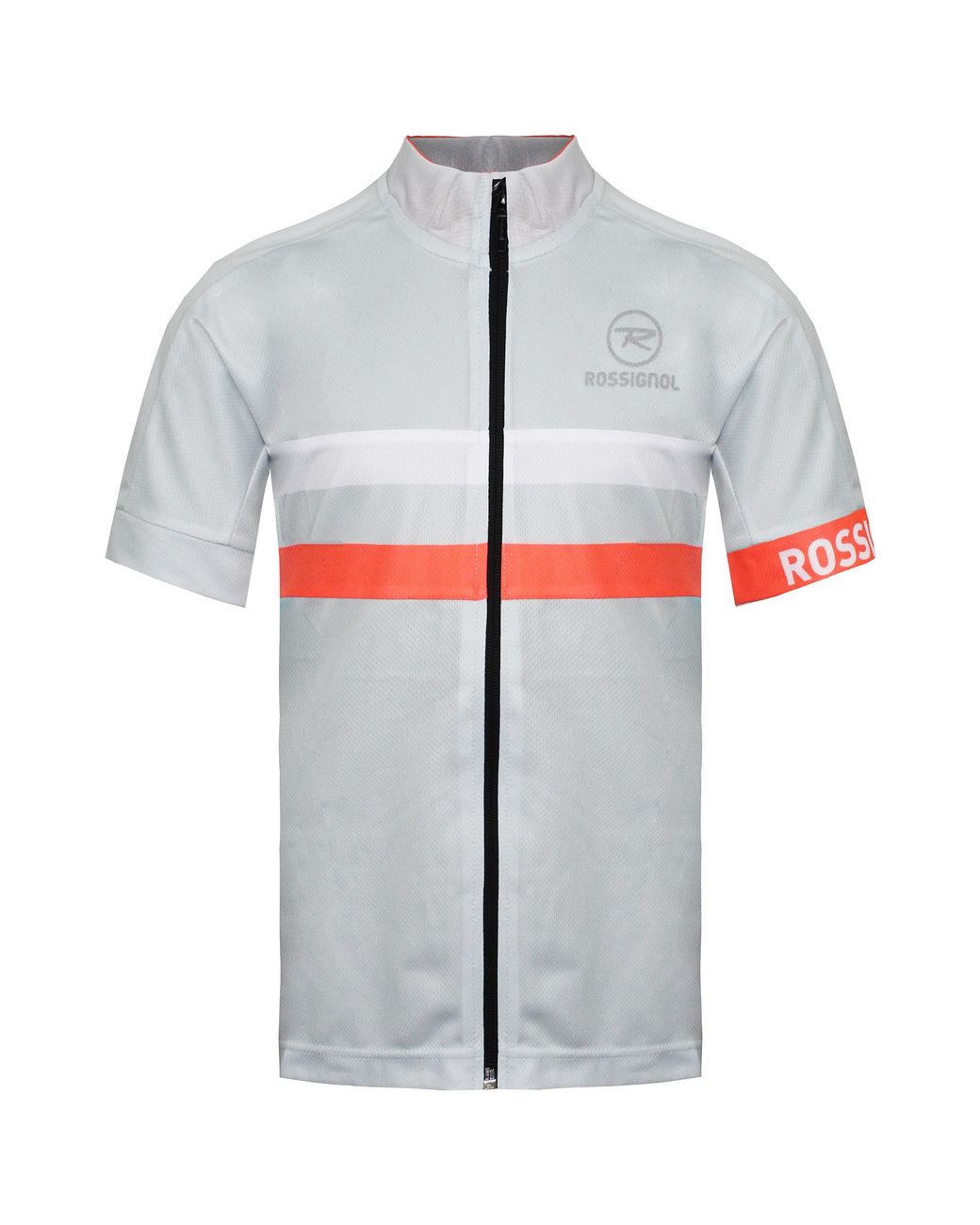 Rossignol Gray Short Sleeve Zip Up Classic T-Shirt Rlewy13 225