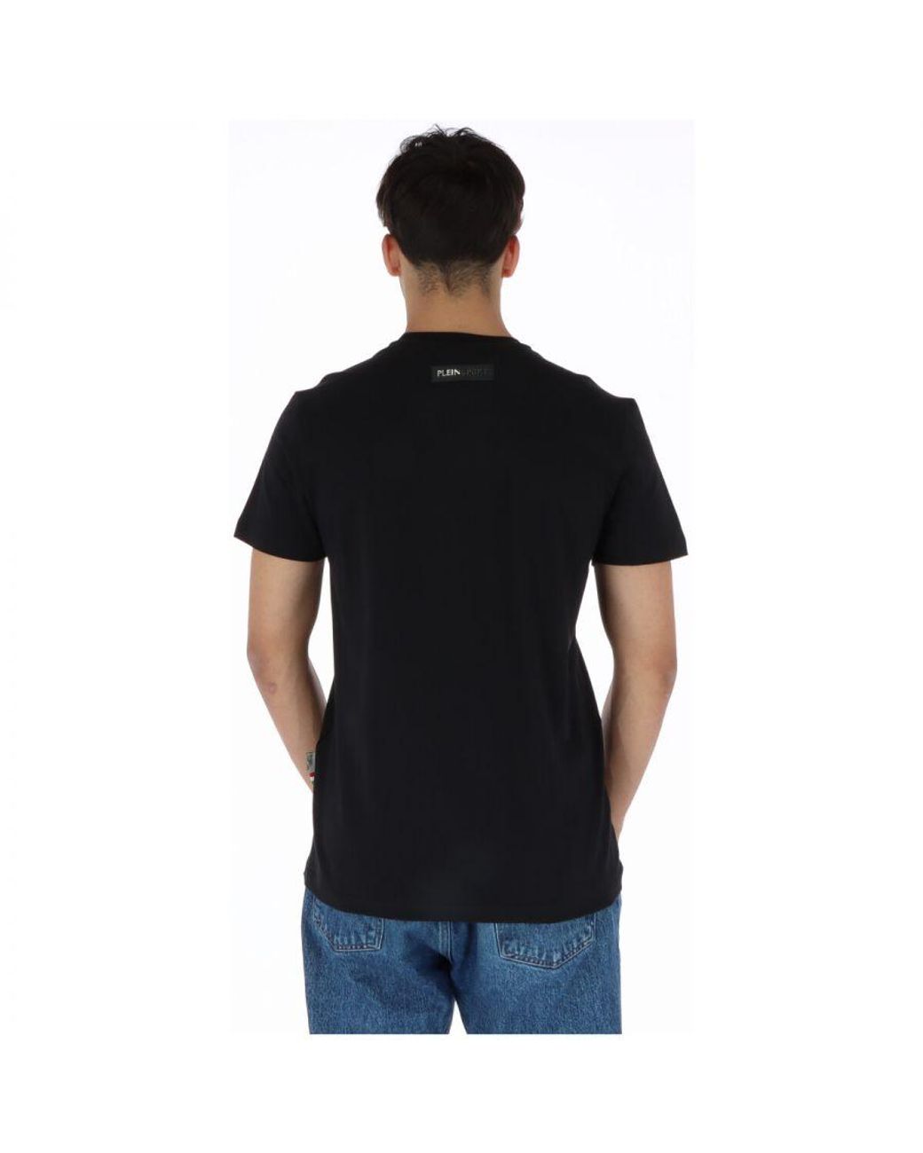 Philipp Plein Black Tiger Head Tee Ps87 for men