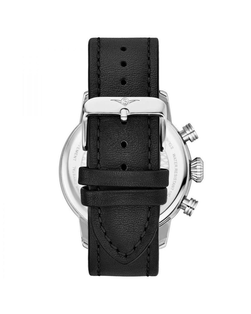 Stuhrling Black 3956 Quartz 45Mm Aviator for men