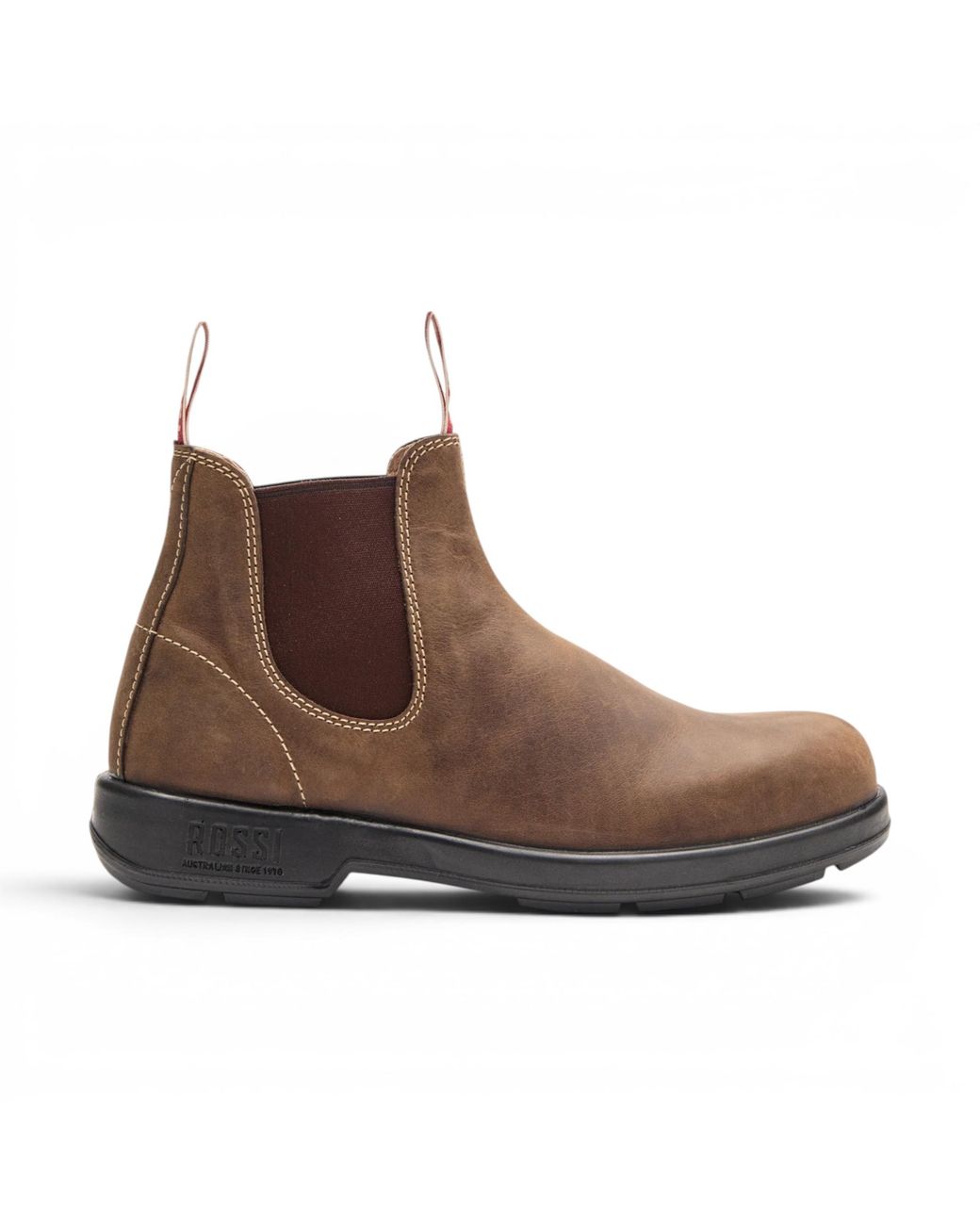 Rossi Boots Brown 404 Mocha Leather Outdoor Chelsea